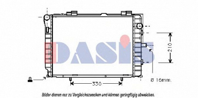 AKS DASIS 121120n -  Радиатор, охлаждение двигателя